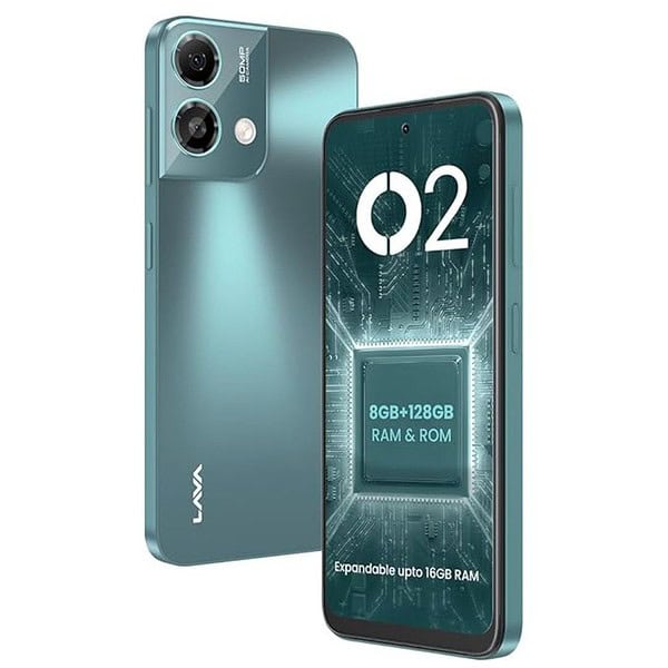 Lava O2 8GB RAM 128GB Storage Imperial Green1 - LXINDIA.COM