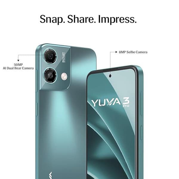 Lava Yuva3 Pro 8GB RAM 128GB Storage Forest Viridian2 - LXINDIA.COM