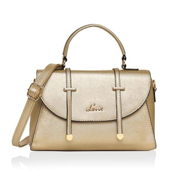 Lavie Womens Beech Satchel Bag Gold - LXINDIA.COM