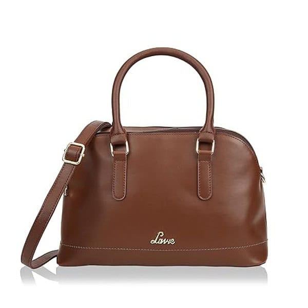 Lavie Womens Mooze Dome Satchel Bag Brown - LXINDIA.COM