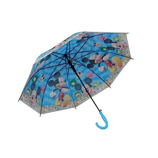 Le Daizy Stylish and Cute Printed children Umbrella Blue Mikey A - LXINDIA.COM