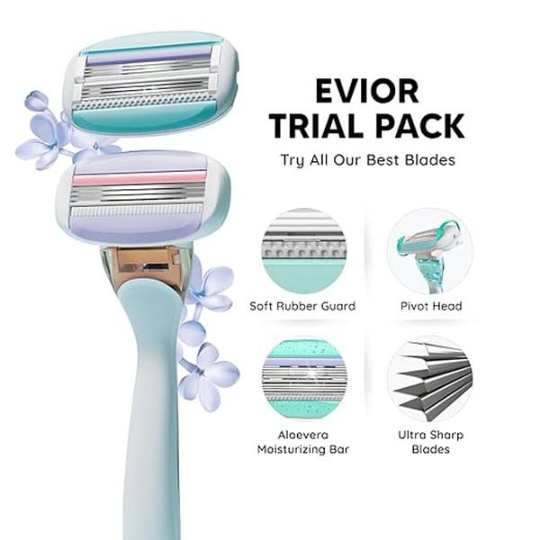 LetsShave Evior Trial Pack Shaving Razor Value Set For Women 1 - LXINDIA.COM