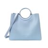 Lino Perros Womens Artificial Leather Satchel Blue - LXINDIA.COM