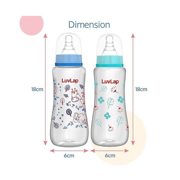 LuvLap Baby Feeding Bottle 250ml Pack of 2 B - LXINDIA.COM