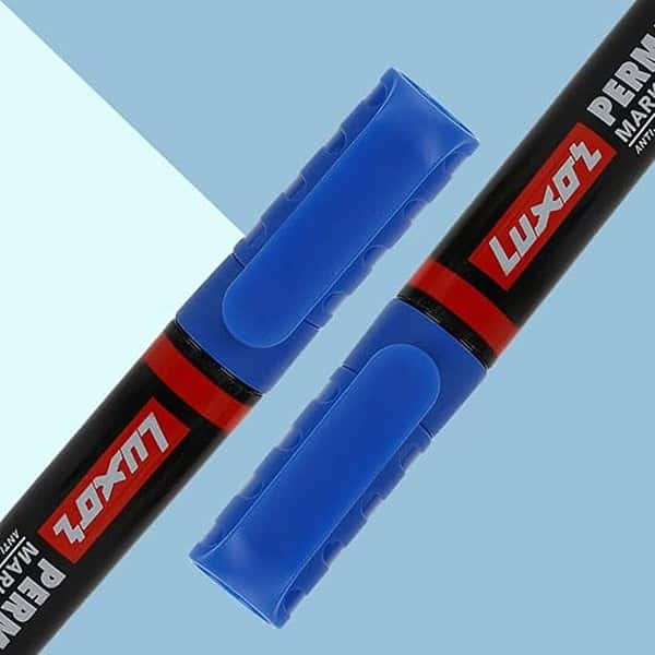 Luxor Refillable Permanent Marker In Brilliant Blue Pack Of 10 1 - LXINDIA.COM