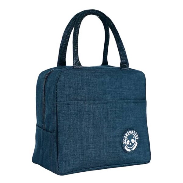 MAPPERZ Thick Thermal Insulated Lunch Bag Blue - LXINDIA.COM