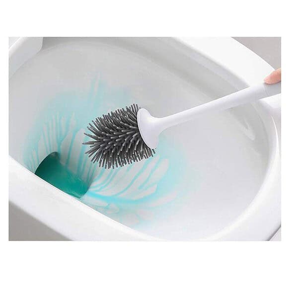 MEKEET Silicone Toilet Brush and Holder - LXINDIA.COM