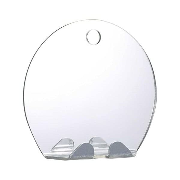 MERISHOPP Portable Shower Shaving Mirror Bathroom with Razor Hook and Suction Cup - LXINDIA.COM