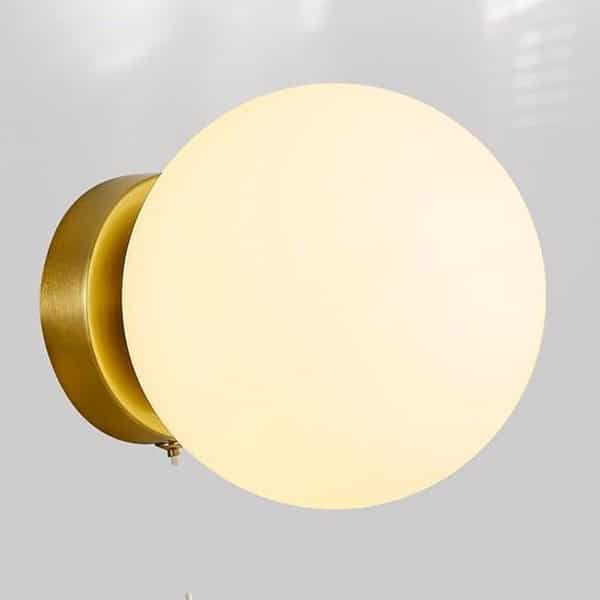 Mahganya Corded Electric Wall lamp Golden - LXINDIA.COM