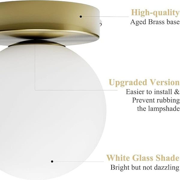 Mahganya Corded Electric Wall lamp Golden3 - LXINDIA.COM