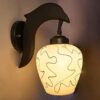 Mahganya Decorative Light for Indoor Application without Bulb Pine Wood and Beige - LXINDIA.COM