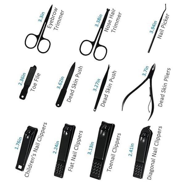 Manicure Set Professional Nail Clipper Kit 26 Pieces Stainless Steel Manicure Kit 2 - LXINDIA.COM