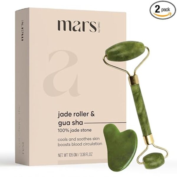 Mars by GHC Jade Roller and Gua Sha Massager Combo - LXINDIA.COM