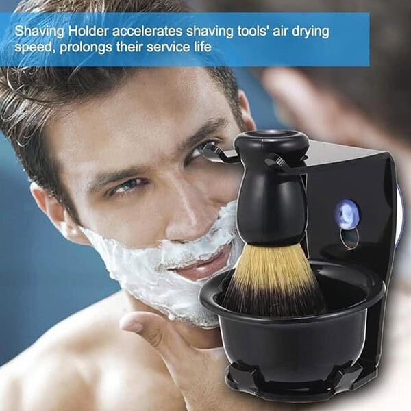 Men Shaving Kit Shaving Brush Holder and Soap Bowl3 - LXINDIA.COM