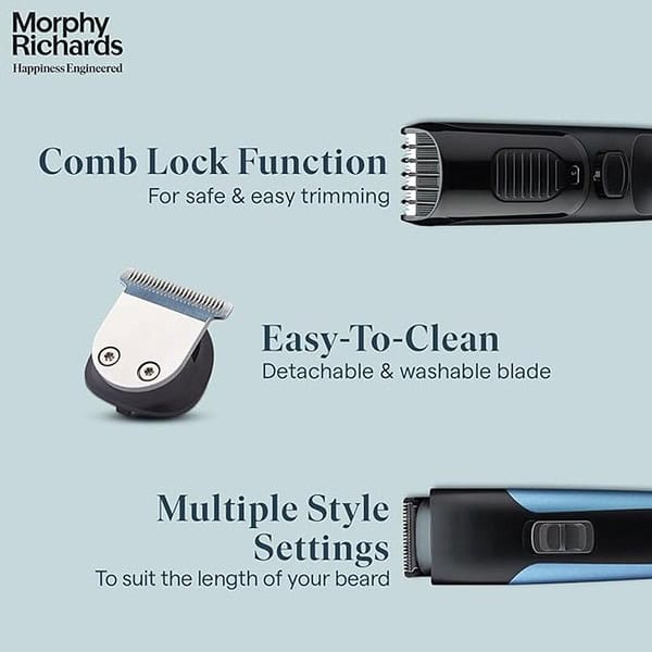 Morphy Richards AstonX BT1110 beard trimmer for men 3 - LXINDIA.COM