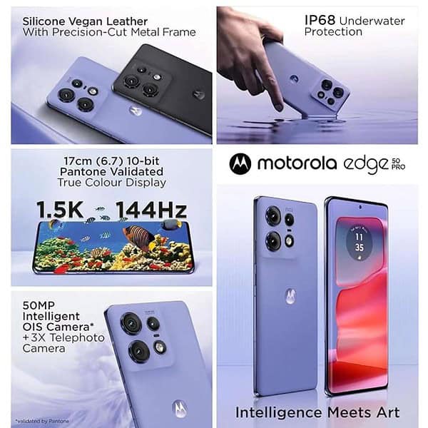 Motorola Edge 50 Pro 5G 12 GB RAM 256 GB storage Luxe Lavender1 - LXINDIA.COM