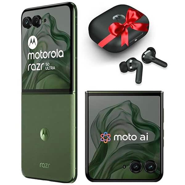 Motorola razr 50 ultra 12GB RAM 512GB Storage with moto buds and moto ai Spring Green - LXINDIA.COM