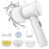 Multi Functional Electric Cleaning Brush 5 in 1 Magic Power Scrubber - LXINDIA.COM