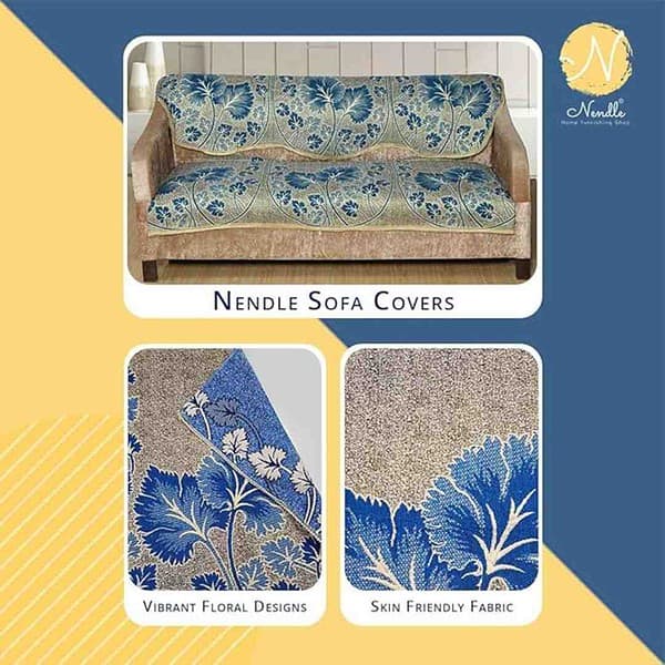 Nendle Jacquard Sofa Cover Set 2 - LXINDIA.COM