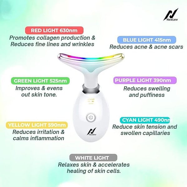 Nexlev Skin Lift Device 7 Color LED 3 Massage Modes Face Sculpting Tool 3 - LXINDIA.COM