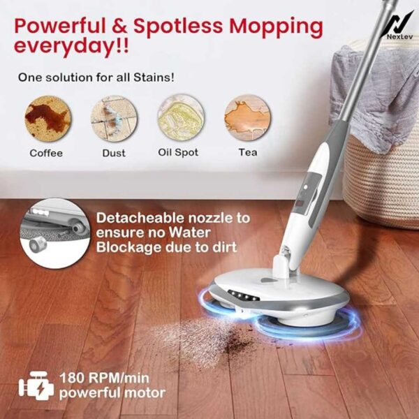 Nexlev Steam Mop Swipe Handheld Floor and Carpet Steam Cleaner3 - LXINDIA.COM