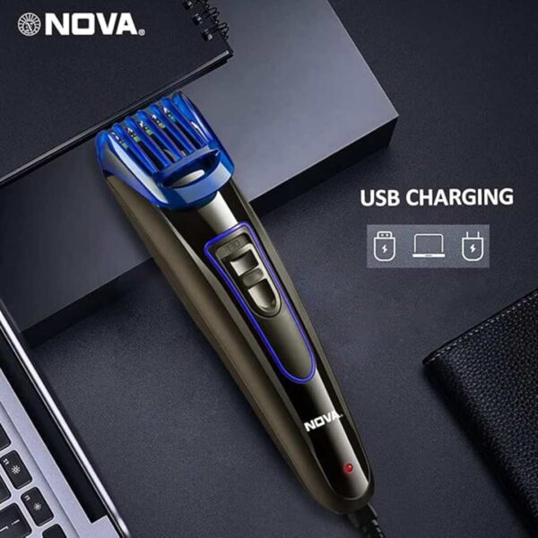 Nova NHT 1071 Titanium Coated Cordless 45 Minutes USB Trimmer for Men 3 - LXINDIA.COM