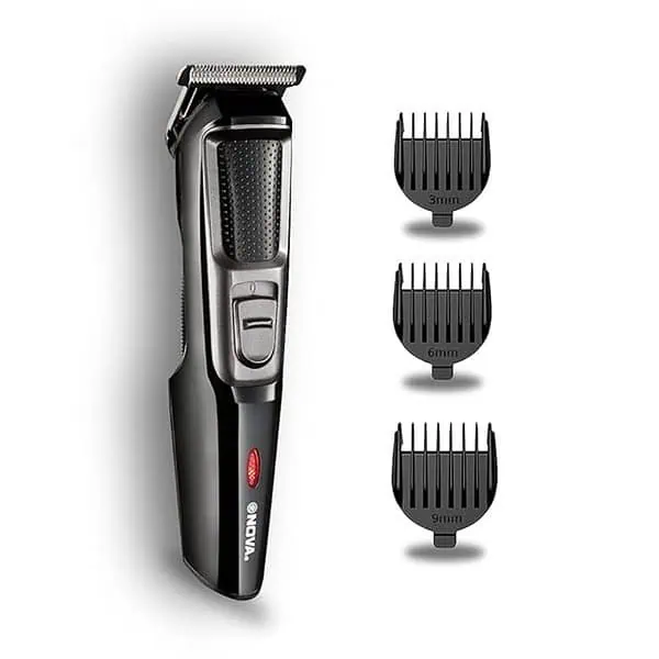 Nova NHT 1076 Cordless 30 Minutes Runtime Trimmer for Men Black - LXINDIA.COM