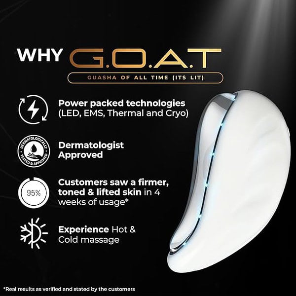 Numour GOAT Smart Gua Sha EMS Technology with Red Blue Purple LED Light Therapy 2 - LXINDIA.COM