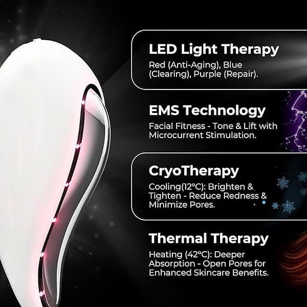 Numour GOAT Smart Gua Sha EMS Technology with Red Blue Purple LED Light Therapy 3 - LXINDIA.COM