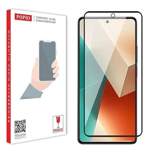 OPIO Tempered Glass Compatible for Redmi Note 13 Redmi Note 13 Pro Black - LXINDIA.COM