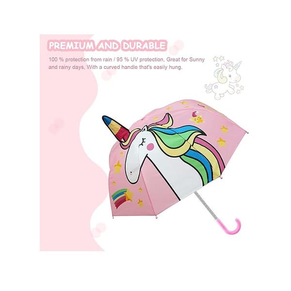 PALAY 29 Inch Unicorn Umbrella for Kids A - LXINDIA.COM