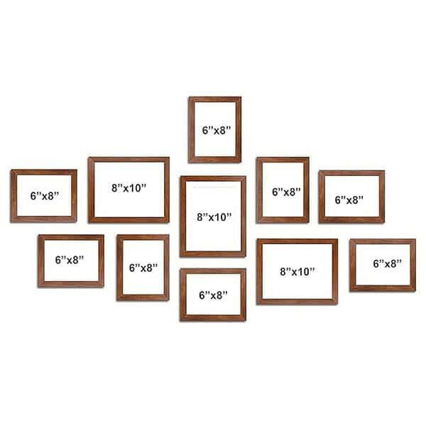 Painting Mantra Boulevard Photo Frames Set of 11 Brown 3 - LXINDIA.COM