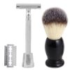 Pearl Shaving Double Edge Safety Razor With stand And Shaving Brush - LXINDIA.COM