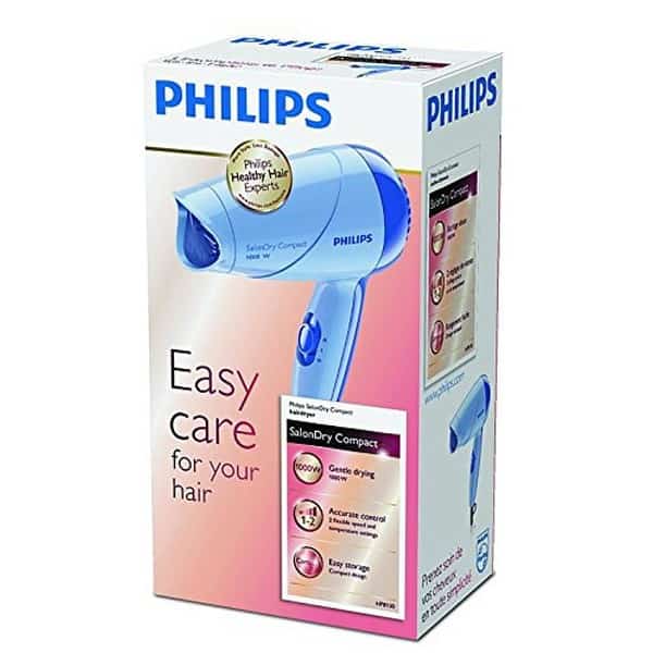 Philips 1000 Watts HP810006 Hair Dryer Blue1 - LXINDIA.COM