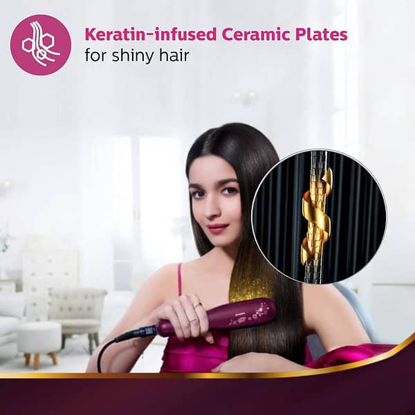 Philips BHS73800 Kerashine Titanium Wide Plate Straightener1 - LXINDIA.COM