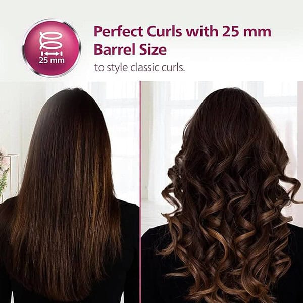 Philips Hair Curler with 25MM Ceramic Coated Barrel for Long Lasting Natural Curls2 - LXINDIA.COM