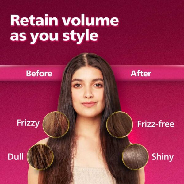 Philips Hair Straightener Brush Style with Volume BHH880101 - LXINDIA.COM