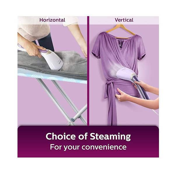 Philips Handheld Garment Steamer GC36030 1200 Watt Cloth Irons Purple B - LXINDIA.COM