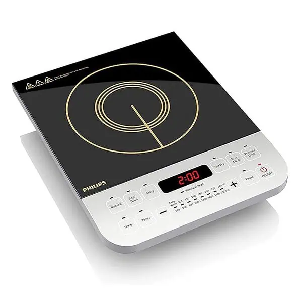 Philips Viva Collection Induction Cooktop Crystal Glass Black - LXINDIA.COM