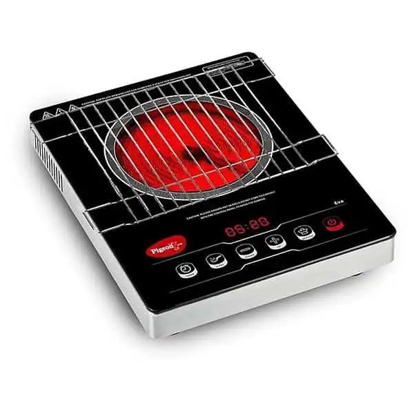 Pigeon Eva Infrared Cooktop 2000 Watts Black - LXINDIA.COM