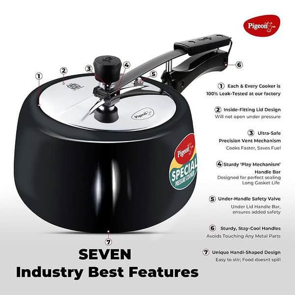 Pigeon by Stovekraft 3 Litre Pressure Cooker2 - LXINDIA.COM