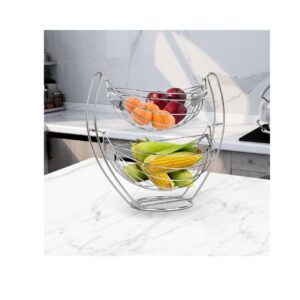 Planet Stainless Steel Tiered Shelf Swing Organizer - LXINDIA.COM