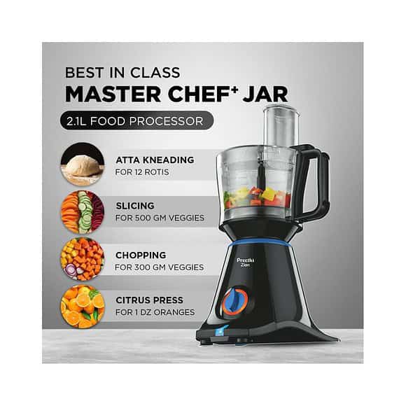 Preethi Zion Mixer Grinder 4 Jars 750W Mixie Black B - LXINDIA.COM