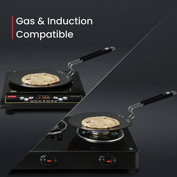 Prestige Hard Anodised Plus Cookware Induction Base Roti Tawa 22.5cm1 - LXINDIA.COM