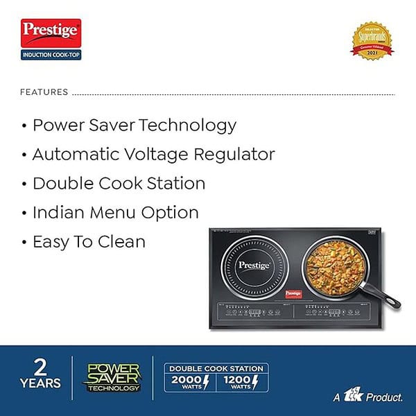 Prestige PDIC 3.0 Double Induction Cooktop3200W 1 - LXINDIA.COM