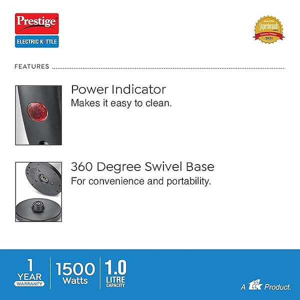 Prestige PKNSS 1.0 Electric Kettle 3 - LXINDIA.COM