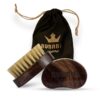 RUBAB MEN 100 Boar Bristle Beard Brush - LXINDIA.COM