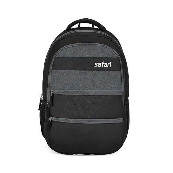 SAFARI Quirk 30L Laptop Backpack 2 compartments Black - LXINDIA.COM