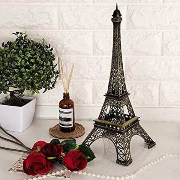 SATYAM KRAFT Metal Eiffel Tower Antique Vintage Statue - LXINDIA.COM