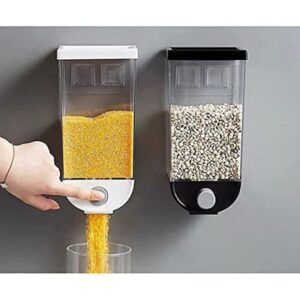 SKAIV Transparent Wall Mounted Plastic Cereal Dispenser Pack of 2 - LXINDIA.COM